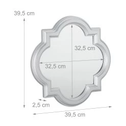Wandspiegel In Silber - Ø 39,5 Cm -Petromax Store relaxdays wandspiegel in silber o 39 5 cm 3