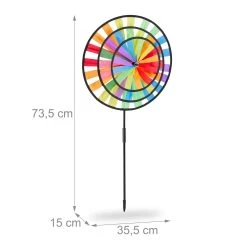 Windrad In Bunt -Petromax Store relaxdays windrad in bunt 3