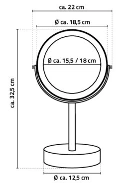 RIDDER Kosmetik-Standspiegel Cement Grau 13 RIDDER Kosmetik-Standspiegel Cement Grau -Petromax Store ridder kosmetik standspiegel cement grau 5