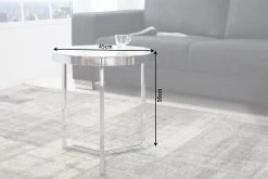 Beistelltisch ASTRO In Weiß / Silber - 45 X 50 X 45cm 16 Beistelltisch ASTRO In Weiß / Silber - 45 X 50 X 45cm -Petromax Store riess ambiente de beistelltisch astro in weiss silber 45 x 50 x 45cm 6