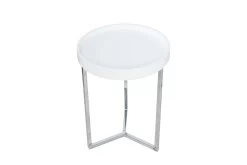 Beistelltisch MODULAR In Weiß / Silber - 40 X 50 X 40cm -Petromax Store riess ambiente de beistelltisch modular in weiss silber 40 x 50 x 40cm 9