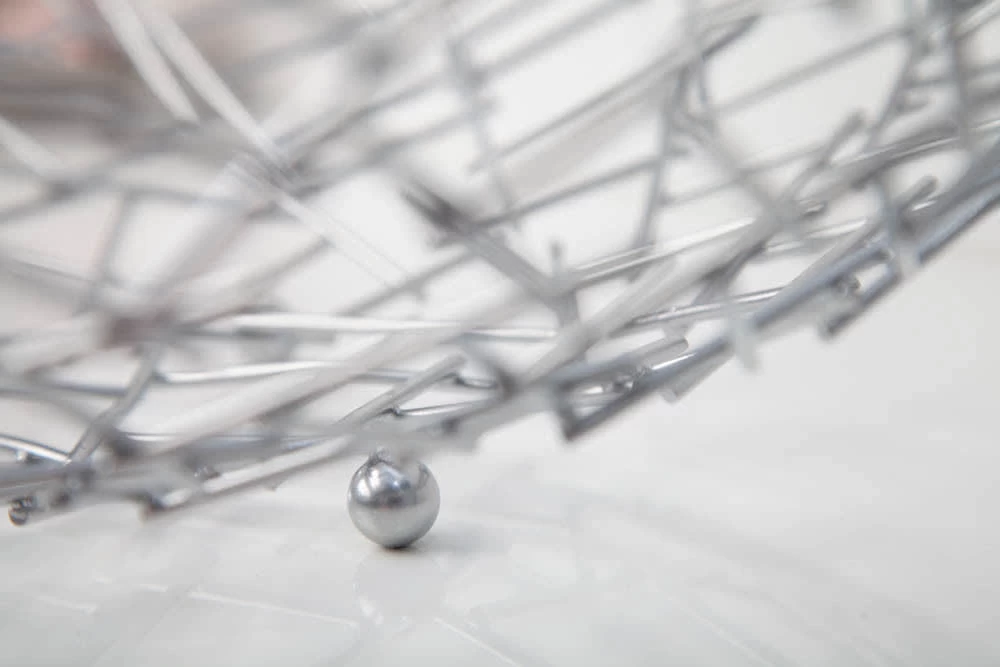 Dekoschale STRUCTURE In Silber - 45 X 15 X 45cm 8 Dekoschale STRUCTURE In Silber - 45 X 15 X 45cm – Bild 6