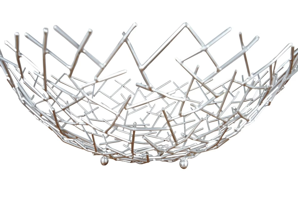 Dekoschale STRUCTURE In Silber - 45 X 15 X 45cm 11 Dekoschale STRUCTURE In Silber - 45 X 15 X 45cm – Bild 9