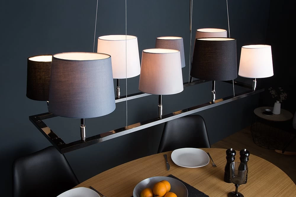 Hängeleuchte LEVELS In Schwarz / Grau / Weiß - 100 X 100 X 30cm 5 Hängeleuchte LEVELS In Schwarz / Grau / Weiß - 100 X 100 X 30cm – Bild 3