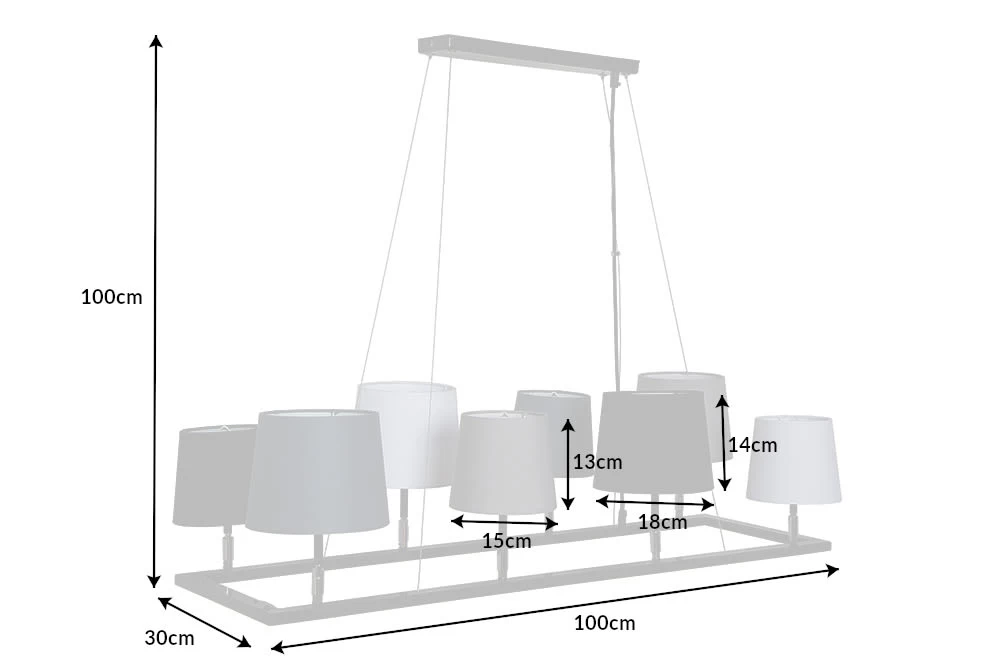 Hängeleuchte LEVELS In Schwarz / Grau / Weiß - 100 X 100 X 30cm 12 Hängeleuchte LEVELS In Schwarz / Grau / Weiß - 100 X 100 X 30cm – Bild 10