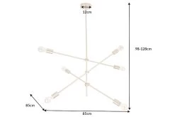 Hängeleuchte VARIATION In Gold - 85 X 128 X 85cm -Petromax Store riess ambiente de hangeleuchte variation in gold 85 x 128 x 85cm 8