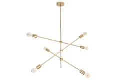 Hängeleuchte VARIATION In Gold - 85 X 128 X 85cm -Petromax Store riess ambiente de hangeleuchte variation in gold 85 x 128 x 85cm 9