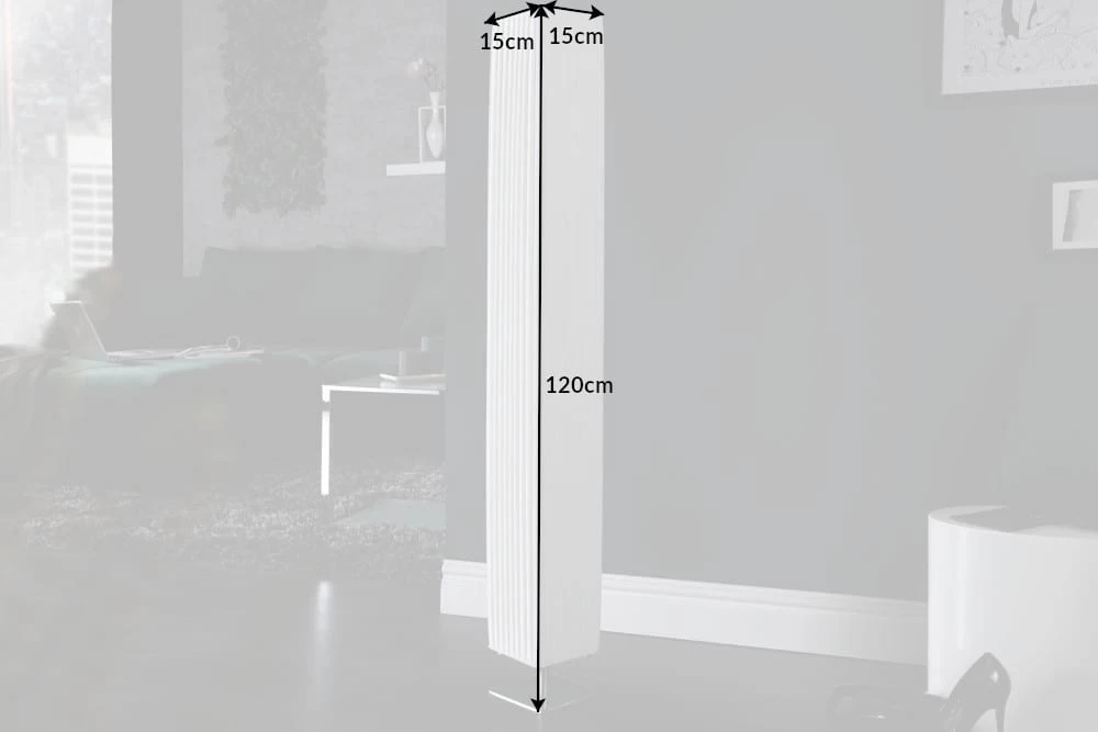 Stehlampe PARIS In Weiß - 15 X 120 X 15cm 9 Stehlampe PARIS In Weiß - 15 X 120 X 15cm – Bild 7