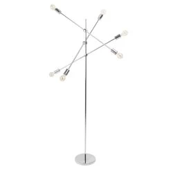 Stehlampe VARIATION In Silber - 85 X 193 X 85cm