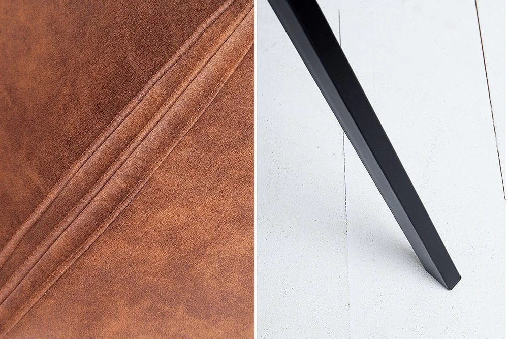 Stuhl AMSTERDAM In Braun - 47 X 83 X 59cm 6 Stuhl AMSTERDAM In Braun - 47 X 83 X 59cm – Bild 4