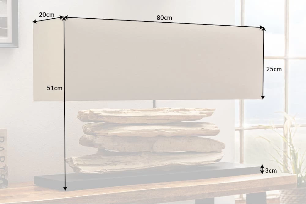 Tischleuchte RIVERINE In Beige - 80 X 51 X 20cm 12 Tischleuchte RIVERINE In Beige - 80 X 51 X 20cm – Bild 10