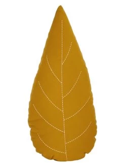 Roommate Kissen "Leaf" In Ocker - (L)61 X (B)30 Cm
