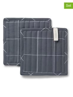 Rosendahl 2er-Set: Topflappen "Gamma" In Grau - (L)22 X (B)22 Cm