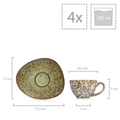 8-tlg. Tassen Set Athen In Bunt -Petromax Store sanger 8 tlg tassen set athen in bunt 2