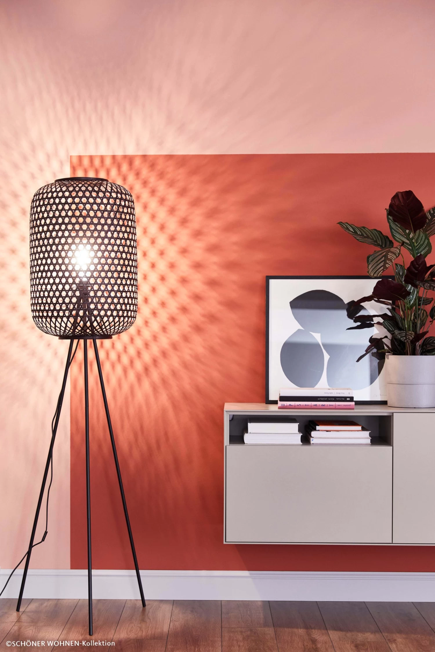 Stehleuchte Calla In Schwarz - (H) 165 Cm X Ø 40 Cm 4 Stehleuchte Calla In Schwarz - (H) 165 Cm X Ø 40 Cm – Bild 2