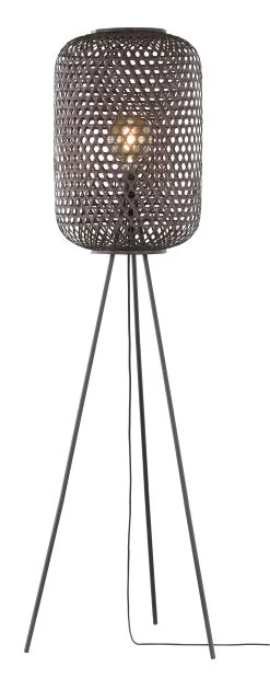 Stehleuchte Calla In Schwarz - (H) 165 Cm X Ø 40 Cm