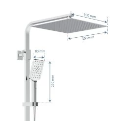 Duschset OCEAN In Chrom/Anthrazit, Mit Thermostat - (L) 55 X (B) 35 X (H) 120 Cm -Petromax Store schutte duschset ocean in chrom anthrazit mit thermostat l 55 x b 35 x h 120 cm 5