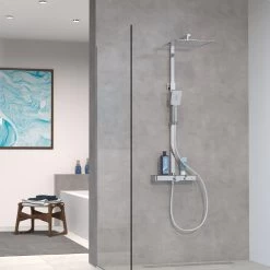 Duschset OCEAN In Chrom/Anthrazit, Mit Thermostat - (L) 55 X (B) 35 X (H) 120 Cm -Petromax Store schutte duschset ocean in chrom anthrazit mit thermostat l 55 x b 35 x h 120 cm 8