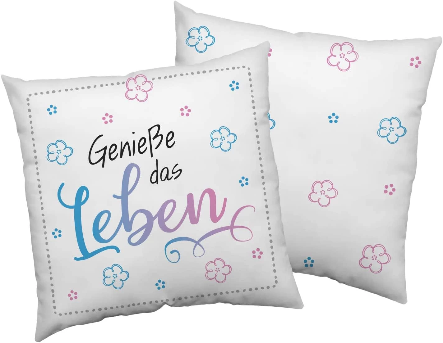 Bettwäsche Mit Spruch "Genieße ..." In Mehrfarbig 5 Bettwäsche Mit Spruch "Genieße ..." In Mehrfarbig – Bild 3