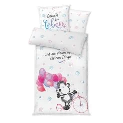 Bettwäsche Mit Spruch "Genieße ..." In Mehrfarbig