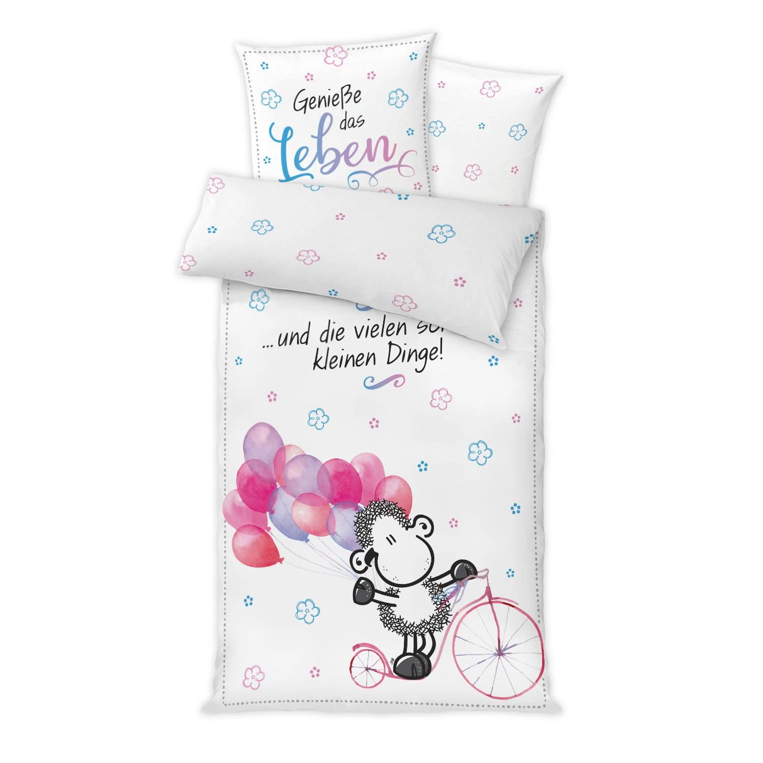 Bettwäsche Mit Spruch "Genieße ..." In Mehrfarbig 3 Bettwäsche Mit Spruch "Genieße ..." In Mehrfarbig