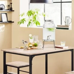 Bartisch In Natur Und Schwarz - Tisch(B)100 X (H)87 X (T)60cm/Stuhl(B)32 X (H)57 X (T)32cm -Petromax Store sobuy bartisch in natur und schwarz tisch b 100 x h 87 x t 60cm stuhl b 32 x h 57 x t 32cm 5