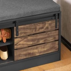 Schuhbank In Hellgrau - (B)80 X (H)48 X (T)35cm -Petromax Store sobuy schuhbank in hellgrau b 80 x h 48 x t 35cm 4