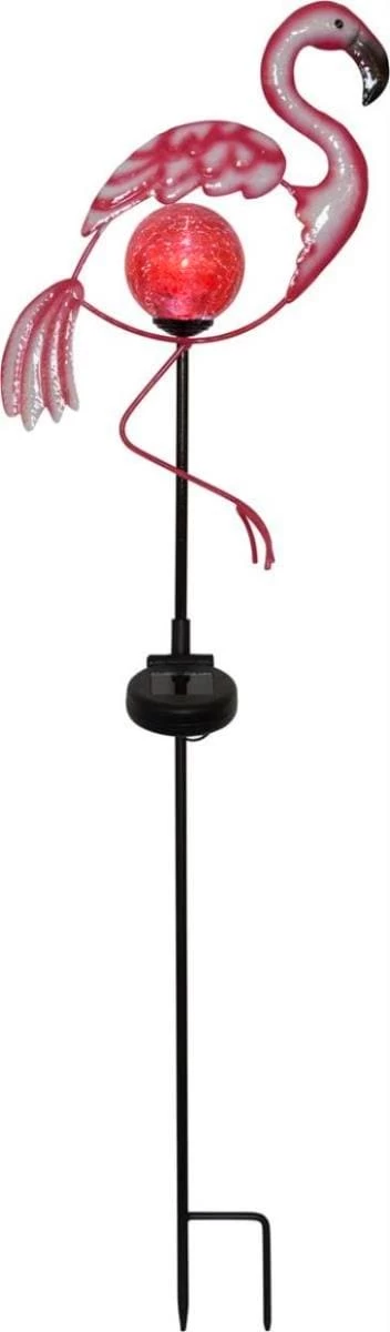 Star Trading LED Solar Gartenstecker Flamingo In Pink - H: 80cm 3 Star Trading LED Solar Gartenstecker Flamingo In Pink - H: 80cm