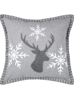 Kissen "Arctik" In Grau - (L)40 X (B)40 Cm -Petromax Store stof france kissen arctik in grau l 40 x b 40 cm 2