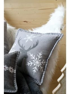 Kissen "Arctik" In Grau - (L)40 X (B)40 Cm -Petromax Store stof france kissen arctik in grau l 40 x b 40 cm 4