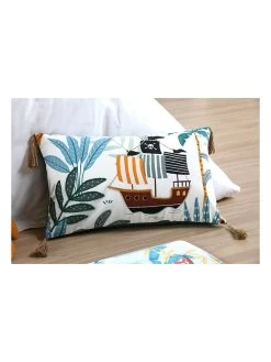 Kissen "Edouard" In Grün/ Bunt - (L)50 X (B)30 Cm