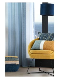 Ösengardine "Houston" In Hellblau - (L)260 X (B)140 Cm