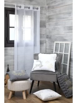 Ösengardine "Lumineux" In Weiß - (L)260 X (B)140 Cm