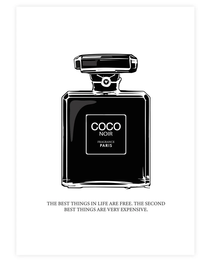 Poster / Kunstdruck "Coco Noir" I Ohne Rahmen 4 Poster / Kunstdruck "Coco Noir" I Ohne Rahmen – Bild 2