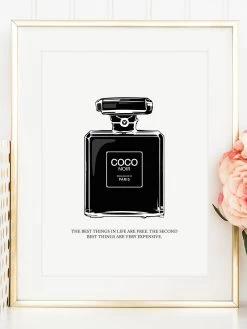 Poster / Kunstdruck "Coco Noir" I Ohne Rahmen