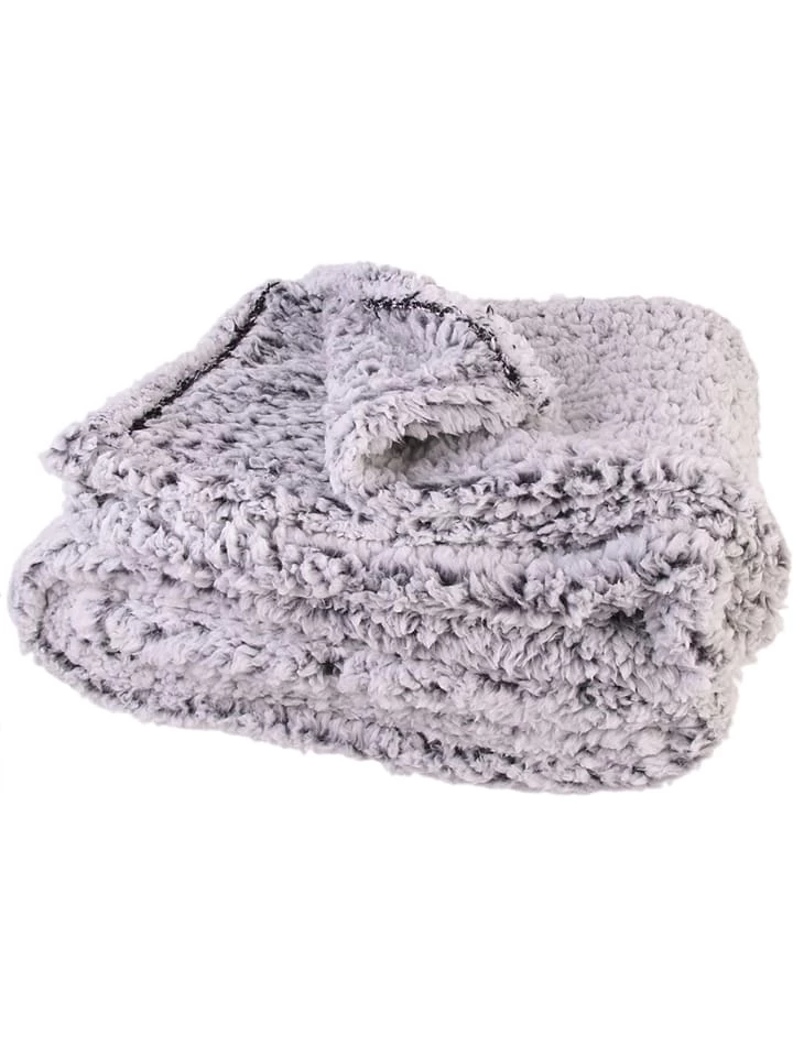 Plaid In Grau - (L)150 X (B)120 Cm 4 Plaid In Grau - (L)150 X (B)120 Cm – Bild 2