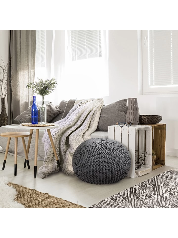 Plaid In Grau - (L)150 X (B)120 Cm 5 Plaid In Grau - (L)150 X (B)120 Cm – Bild 3