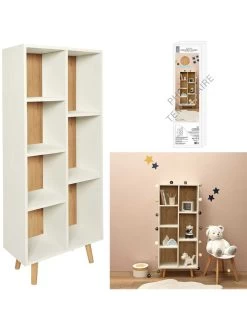 Bücherregal "Suzanne" In Eiche/ Weiß - (B)50 X (H)118 X (T)24 Cm -Petromax Store the home deco kids bucherregal suzanne in eiche weiss b 50 x h 118 x t 24 cm 4