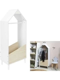 Kindergarderobe In Weiß/ Eiche - (B)48 X (H)116 X (T)30 Cm -Petromax Store the home deco kids kindergarderobe in weiss eiche b 48 x h 116 x t 30 cm 4