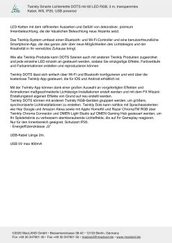 Twinkly Lichterkette DOTS 60 LED RGB In Bunt - (L) 3m 17 Twinkly Lichterkette DOTS 60 LED RGB In Bunt - (L) 3m -Petromax Store twinkly lichterkette dots 60 led rgb in bunt l 3m 5