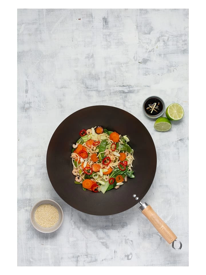 Wok "Typhoon" In Schwarz - Ø 28 Cm 4 Wok "Typhoon" In Schwarz - Ø 28 Cm – Bild 2