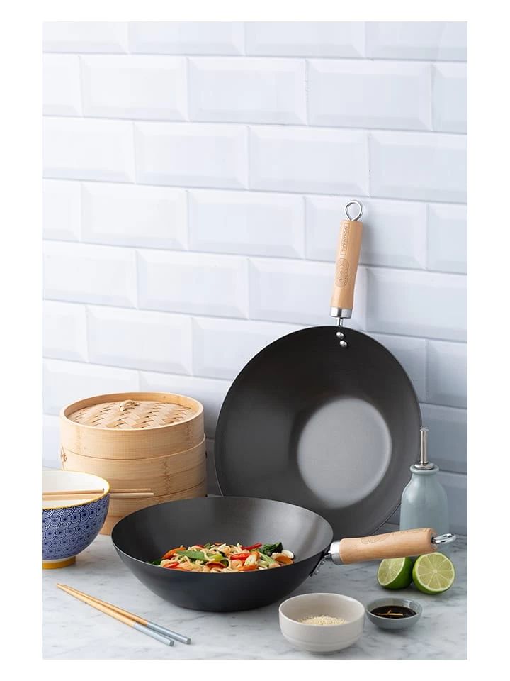 Wok "Typhoon" In Schwarz - Ø 28 Cm 5 Wok "Typhoon" In Schwarz - Ø 28 Cm – Bild 3