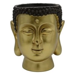 Buddha Pflanztopf In Gold