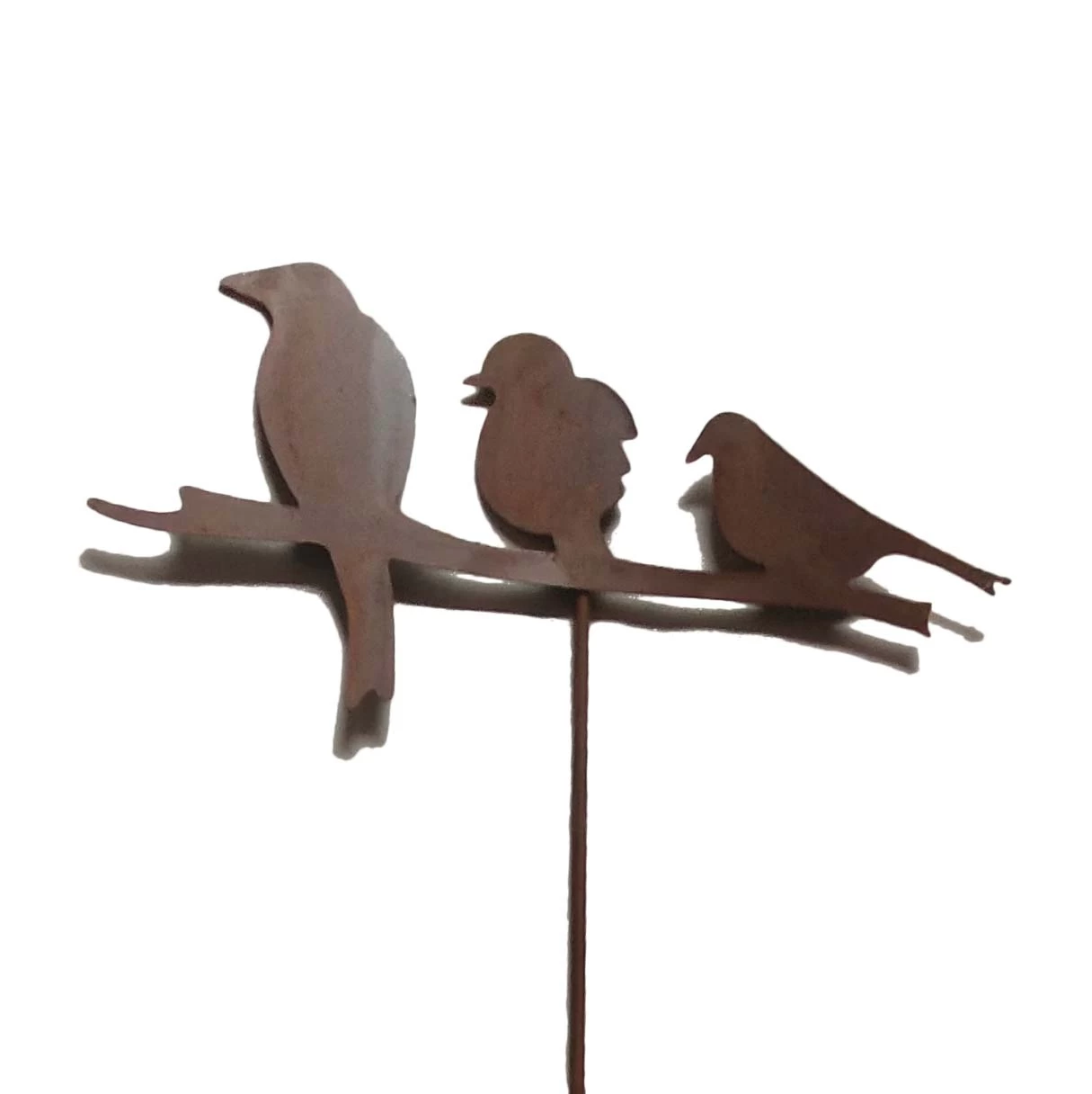 Gartenstecker Rost Vögel In Braun 3 Gartenstecker Rost Vögel In Braun