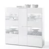 Highboard Hochglanz Weiß Mit Glastüren In MDF Hochglanz Weiß -Petromax Store vaja highboard hochglanz weiss mit glasturen in mdf hochglanz weiss