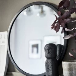 VTwonen Spiegel "Mirror Round" In Schwarz - (D) 40cm 7 VTwonen Spiegel "Mirror Round" In Schwarz - (D) 40cm -Petromax Store vtwonen spiegel mirror round in schwarz d 40cm 2