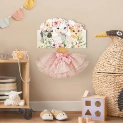 Kindergarderobe Holz - Aquarell Zebra Elefant Löwe Blüten In Pastell 13 Kindergarderobe Holz - Aquarell Zebra Elefant Löwe Blüten In Pastell -Petromax Store wallart kindergarderobe holz aquarell zebra elefant lowe bluten in pastell 3