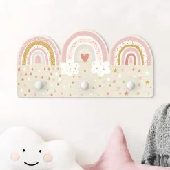 Kindergarderobe Holz - Regenbögen Rosa Mix In Rosa 11 Kindergarderobe Holz - Regenbögen Rosa Mix In Rosa -Petromax Store wallart kindergarderobe holz regenbogen rosa mix in rosa 1