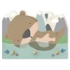 Kindergarderobe Holz - Schwimmender Baby Otter In Blau 1 Kindergarderobe Holz - Schwimmender Baby Otter In Blau -Petromax Store wallart kindergarderobe holz schwimmender baby otter in blau