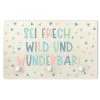 Kindergarderobe Holz - Sei Frech, Wild Und Wunderbar In Türkis 2 Kindergarderobe Holz - Sei Frech, Wild Und Wunderbar In Türkis -Petromax Store wallart kindergarderobe holz sei frech wild und wunderbar in turkis